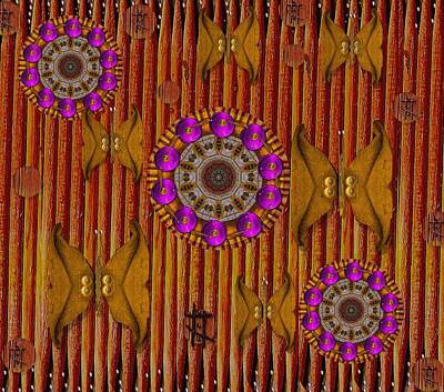 Abstract Flowers Mixed Media - Bamboo Forest by Pepita Selles