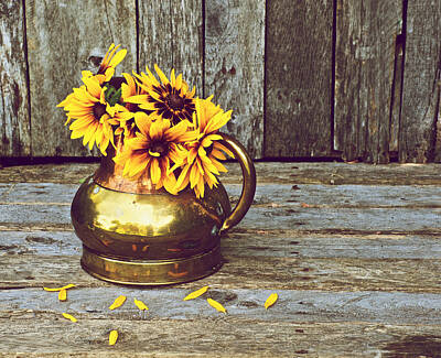 Spot Of Tea Royalty Free Images - Brown eyed Susan Still Life. Royalty-Free Image by Kelly Nelson