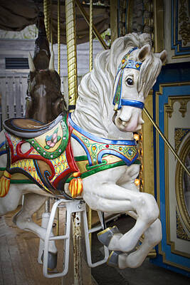 Randall Nyhof Photo Royalty Free Images - Carousel Horse in Pittsburgh Pennsylvania Royalty-Free Image by Randall Nyhof