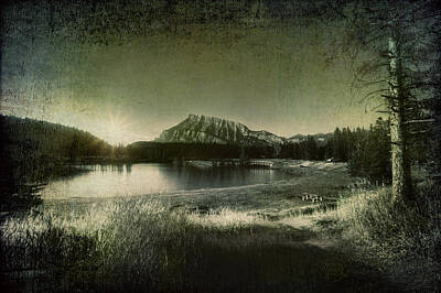 University Icons Royalty Free Images - Cascade Pond Banff Royalty-Free Image by Diane Dugas