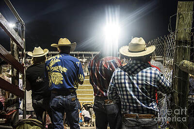 Game Of Thrones Rights Managed Images - Cowboys at Rodeo Royalty-Free Image by John Greim