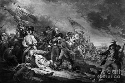 Landmarks Photos - Death Of General Warren, 1775 by Omikron