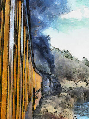 Keith Richards - Durango Silverton Painterly 3 by Ernest Echols