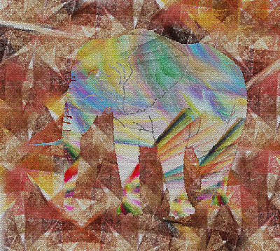 Animals Digital Art - Elephant II by Betsy Knapp
