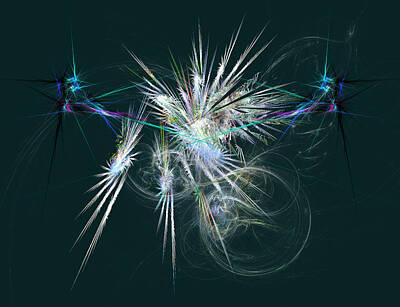 Everything Batman - Energised Spikes - Abstract Art by Rod Johnson