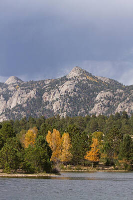 James Bo Insogna Rights Managed Images - Estes Park Autumn Lake View Vertical Royalty-Free Image by James BO Insogna