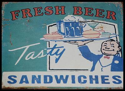 Beer Photos - Fresh Beer Tasty Sandwiches by Rob Hans