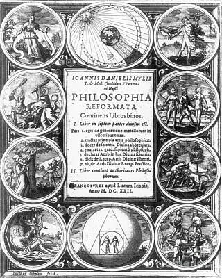 Reptiles - Frontispiece Of Alchemical Treatise by Science Source