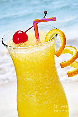 Royalty-Free and Rights-Managed Images - Frozen tropical orange drink by Elena Elisseeva
