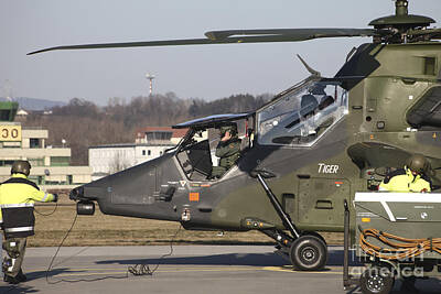 Needle And Thread - German Tiger Eurocopter At Fritzlar by Timm Ziegenthaler
