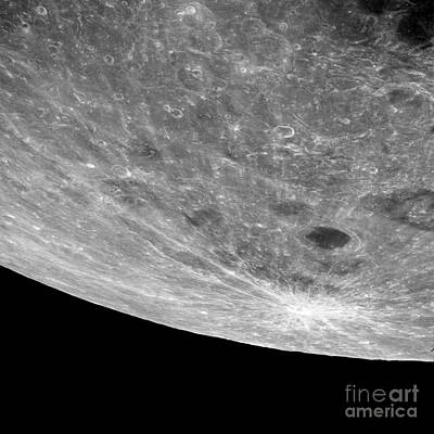 Space Photographs Of The Universe Royalty Free Images - High Altitude Oblique View Of The Lunar Royalty-Free Image by Stocktrek Images