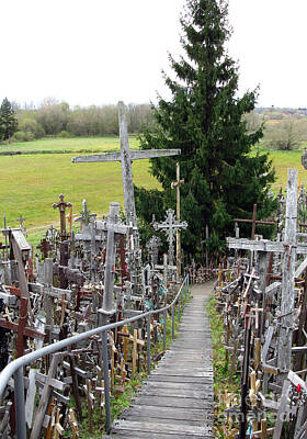 Ausra Huntington Royalty-Free and Rights-Managed Images - Hill of Crosses 07. Lithuania by Ausra Huntington nee Paulauskaite