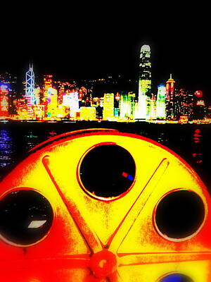 Abstract Skyline Photo Rights Managed Images - Hong Kong Skyline Royalty-Free Image by Funkpix Photo Hunter