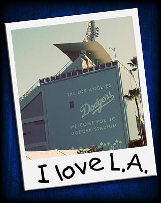 Baseball Photos - I Love LA by Ricky Barnard