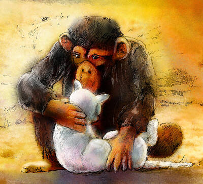 Baby Animal Heads Amy Hamilton - I Love You So Much Babe by Miki De Goodaboom