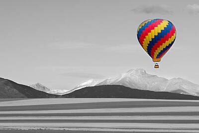 Monochrome Landscapes - In Their Own World Colorado Ballooning by James BO Insogna