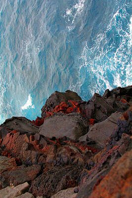Fantasy Ryan Barger - Lava Rocks and Ocean Water by Jennifer Bright Burr