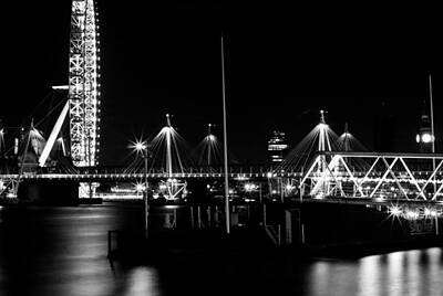 Sports Tees - London Eye at Night by Maj Seda