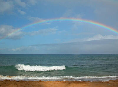 The American Diner - Maui Morning Rainbow by Lynn Bauer