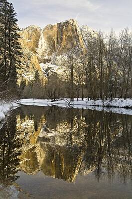 Rolling Stone Magazine Covers - Mountains Reflecting In Merced River In by Robert Brown
