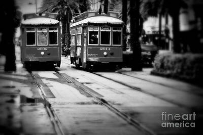Jazz Photo Royalty Free Images - New Orleans Classic Streetcars. Royalty-Free Image by Perry Webster