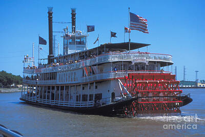 Architecture David Bowman - Paddlewheel on the Mississippi by Carl Purcell