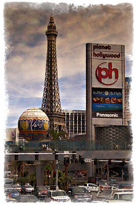 Paris Skyline Royalty-Free and Rights-Managed Images - Paris To Hollywood - IMPRESSIONS by Ricky Barnard