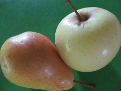 Grateful Dead Royalty Free Images - Pear And Apple Royalty-Free Image by Tina M Wenger