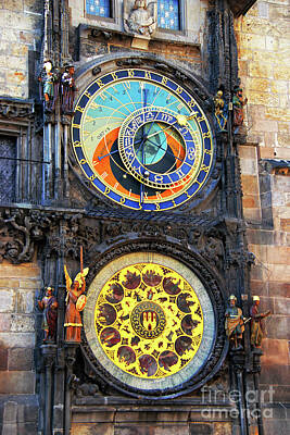Terry Oneill - Prague Astronomical Clock 2 by Mariola Bitner