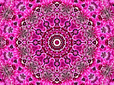 Cultural Textures - Pretty in Pink Floral 7 by Rhonda Barrett