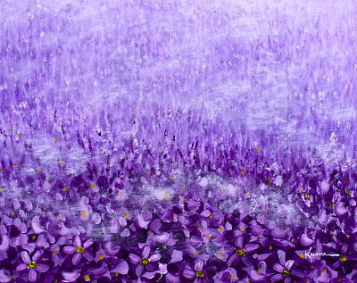 College Town - Purple Field by Kume Bryant