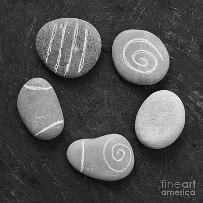 Mountain Photos - Serenity Stones by Linda Woods