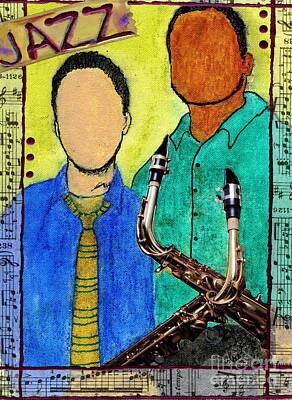 Musicians Mixed Media - Smooth JAZZ by Angela L Walker