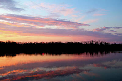 Nothing But Numbers Royalty Free Images - Sunset on Ford Lake Royalty-Free Image by Rachel Cohen