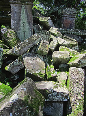 Waterfalls - Te Prohm Temple Ruins 6 by Mark Sellers
