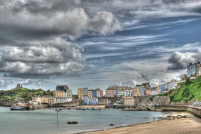 Textured Letters - Tenby Harbour 4 Painterly by Steve Purnell