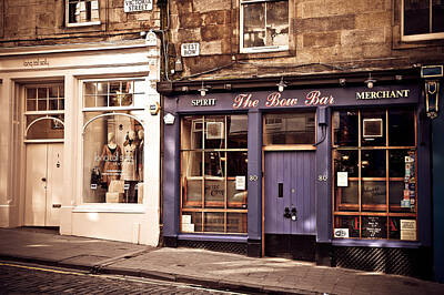 Beer Photos - The Bow Bar. Edinburgh. Scotland by Jenny Rainbow