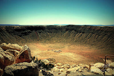 Whimsically Poetic Photographs - The Meteor Crater in AZ by Susanne Van Hulst