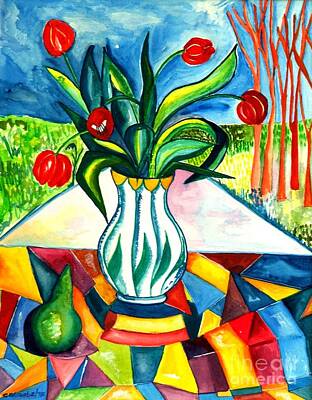 Beers On Tap - Tulips And A Pear by Caroline Street
