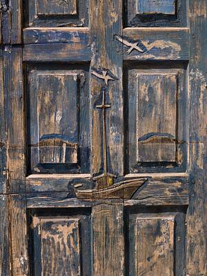 Catch Of The Day - Wooden Door by Keith Levit