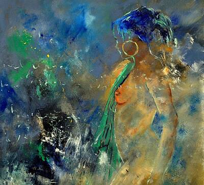Abstract Paintings - Young Girl  662101 by Pol Ledent