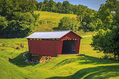 Music Royalty-Free and Rights-Managed Images -  Parrish  Covered Bridge  by Jack R Perry