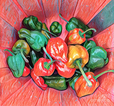 Albert Bierstadt - A Passle of Peppers by Miriam Danar