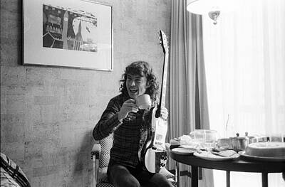 Musician Photo Royalty Free Images - Angus Young AC/DC Royalty-Free Image by Sue Arber