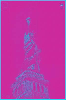 Royalty-Free and Rights-Managed Images - Archtecture Blueprint - Statue of Liberty 2 by Celestial Images