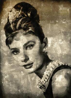 Actors Royalty-Free and Rights-Managed Images - Audrey Hepburn by Esoterica Art Agency