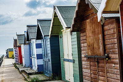 Winter Animals Royalty Free Images - Beach huts Royalty-Free Image by Ed James