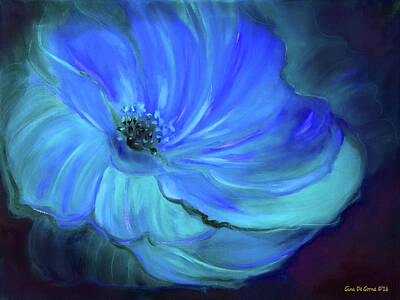 Fromage - Blue  Flower by Gina De Gorna
