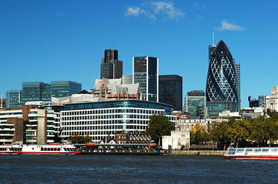 London Skyline Rights Managed Images - City of London Skyline Royalty-Free Image by Chris Day