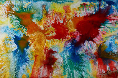 Jouko Lehto Paintings - Color abstracts by Kukka Lehto